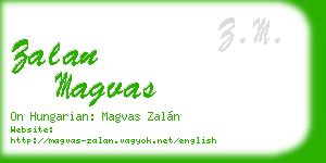 zalan magvas business card